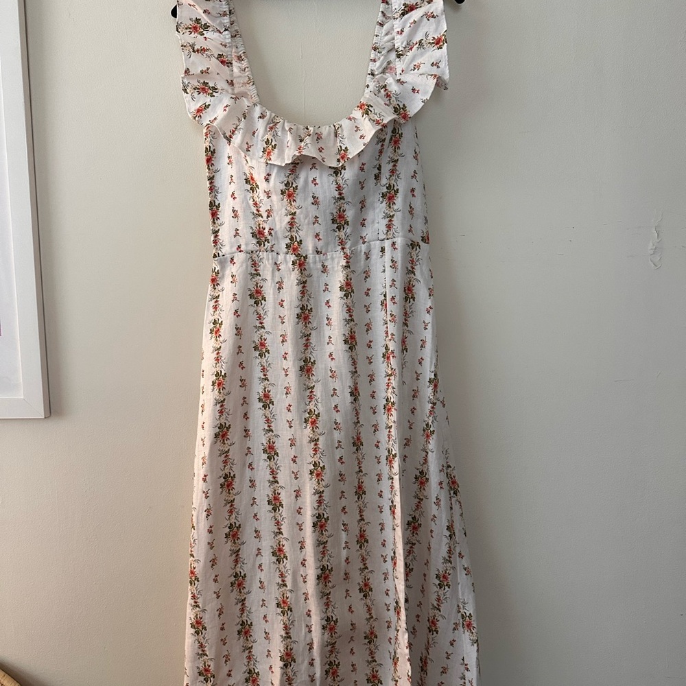 Reformation Floral Sleeveless Dress